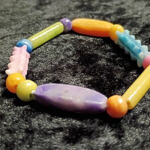 Vintage Dyed Onyx Colorful Beaded Bracelet Design 6